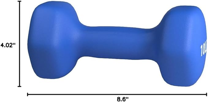 Mancuerna de entrenamiento de fácil agarre, con revestimiento de neopreno, disponibles en varios juegos y pesos - Imagen 2