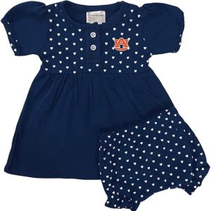 Two Feet Ahead Vestido de bebé niña con corazones a juego - Traje infantil con licencia oficial
