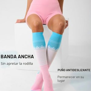 3 pares de calcetines de compresión para mujeres y hombres, calcetines para la circulación de 20-30 mmHg