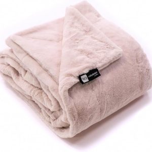 Manta de piel sintética ultra suave para sofá, cama y hogar – Esponjosa, cálida y lujosa – Colección Posh (Mediana, 50x60 pulgadas)