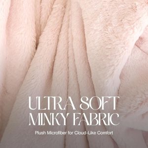 Manta de piel sintética ultra suave para sofá, cama y hogar – Esponjosa, cálida y lujosa – Colección Posh (Mediana, 50x60 pulgadas)